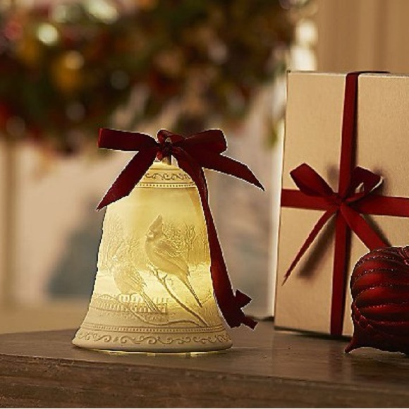 Kringle Express 5” Illuminated Porcelain Holiday Bell with Gift Box - Picture 2 of 15